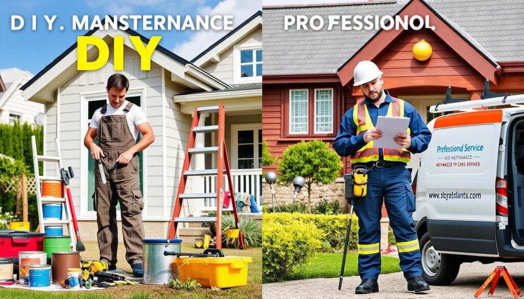 DIY maintenance vs professional services