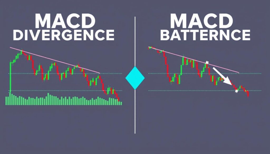 MACD divergence patterns