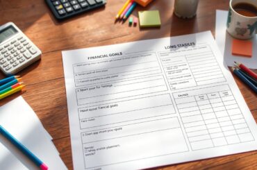 financial goal worksheet