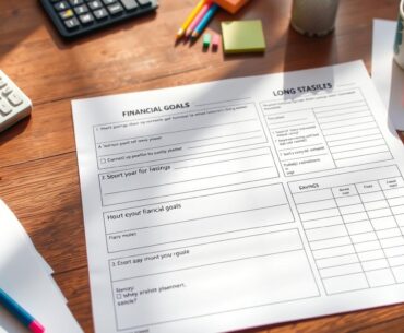 financial goal worksheet