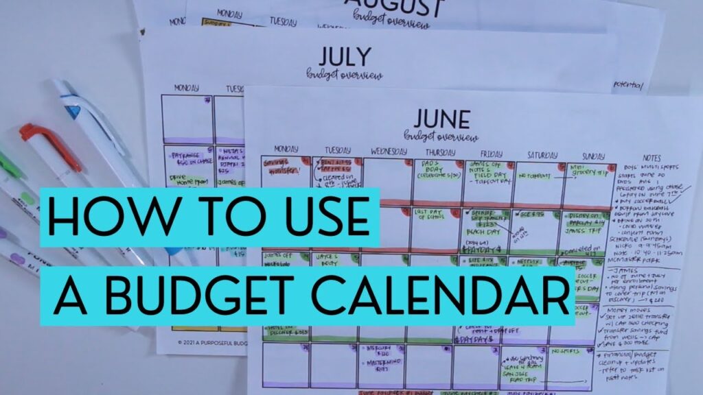 Budget Calendar Guide