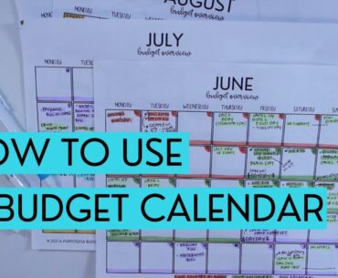Budget Calendar Guide