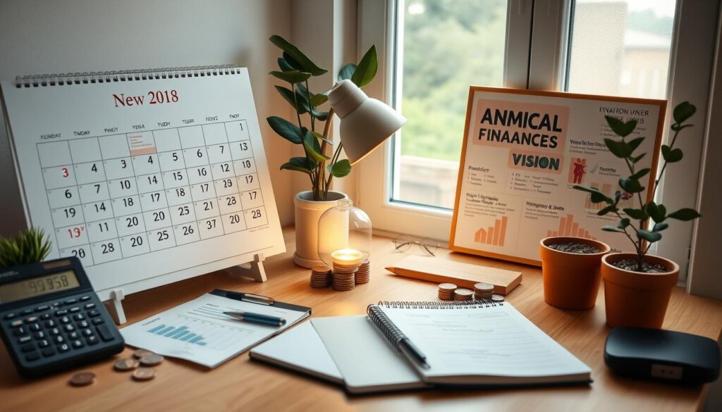 set financial goals for the new year