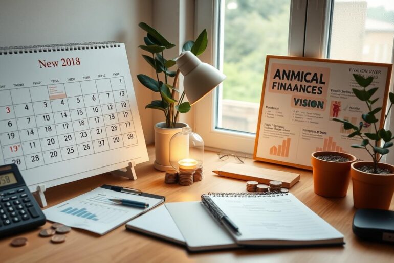 set financial goals for the new year